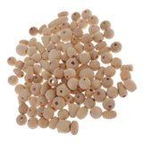 Maxbell 100g Natural Unfinished Wood Spacer Beads For Jewelry Making Craft Fashion DIY Craft Projects - Aladdin Shoppers