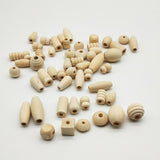 Maxbell 100g Natural Unfinished Wood Spacer Beads For Jewelry Making Craft Fashion DIY Craft Projects - Aladdin Shoppers