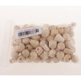 Maxbell 100g Natural Unfinished Wood Spacer Beads For Jewelry Making Craft Fashion DIY Craft Projects - Aladdin Shoppers