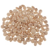 Maxbell 100g Natural Unfinished Wood Spacer Beads For Jewelry Making Craft Fashion DIY Craft Projects - Aladdin Shoppers