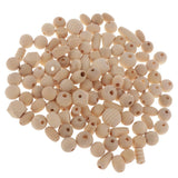 Maxbell 100g Natural Unfinished Wood Spacer Beads For Jewelry Making Craft Fashion DIY Craft Projects - Aladdin Shoppers