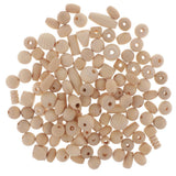 Maxbell 100g Natural Unfinished Wood Spacer Beads For Jewelry Making Craft Fashion DIY Craft Projects - Aladdin Shoppers