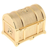 Maxbell Maxbell Zinc Alloy Treasure Chest Trinkets Jewelry Box Antique Fashion Case Storage