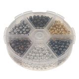 Maxbell About 948 Pieces Wholesale Alloy Metal Round Loose Bead 4mm DIY Necklace Bracelet Earring Spacer Findings Crafts - Aladdin Shoppers