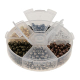 Maxbell About 948 Pieces Wholesale Alloy Metal Round Loose Bead 4mm DIY Necklace Bracelet Earring Spacer Findings Crafts - Aladdin Shoppers