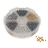 Maxbell About 948 Pieces Wholesale Alloy Metal Round Loose Bead 4mm DIY Necklace Bracelet Earring Spacer Findings Crafts - Aladdin Shoppers