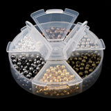 Maxbell About 948 Pieces Wholesale Alloy Metal Round Loose Bead 4mm DIY Necklace Bracelet Earring Spacer Findings Crafts - Aladdin Shoppers