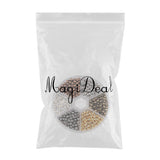 Maxbell About 948 Pieces Wholesale Alloy Metal Round Loose Bead 4mm DIY Necklace Bracelet Earring Spacer Findings Crafts - Aladdin Shoppers