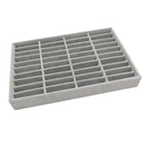 Maxbell 2xMen Women Bangle Bracelet Trays 40 Slot Compartment Box Showcase Gray