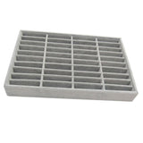 Maxbell 2xMen Women Bangle Bracelet Trays 40 Slot Compartment Box Showcase Gray