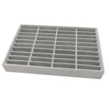 Maxbell 2xMen Women Bangle Bracelet Trays 40 Slot Compartment Box Showcase Gray