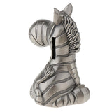 Creative Money Box Zebra Animal Piggy Bank Coins Saving Pot - Antique Silver - Aladdin Shoppers