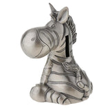 Creative Money Box Zebra Animal Piggy Bank Coins Saving Pot - Antique Silver - Aladdin Shoppers