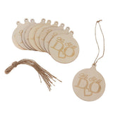 Set of 10 Pieces Round Shape Hanging Decoration Crafts for Scrapbooking, Sign Making, Party Ornaments - Aladdin Shoppers