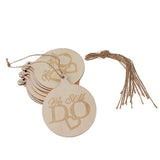 Set of 10 Pieces Round Shape Hanging Decoration Crafts for Scrapbooking, Sign Making, Party Ornaments - Aladdin Shoppers
