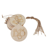 Set of 10 Pieces Round Shape Hanging Decoration Crafts for Scrapbooking, Sign Making, Party Ornaments - Aladdin Shoppers