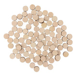 100 Pieces Natural Round Unfinished Wood Embellishments for DIY Art Crafts Painting Drawing Engraving 16mm - Aladdin Shoppers