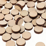 100 Pieces Natural Round Unfinished Wood Embellishments for DIY Art Crafts Painting Drawing Engraving 16mm - Aladdin Shoppers