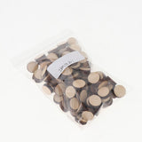100 Pieces Natural Round Unfinished Wood Embellishments for DIY Art Crafts Painting Drawing Engraving 16mm - Aladdin Shoppers