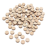 100 Pieces Natural Round Unfinished Wood Embellishments for DIY Art Crafts Painting Drawing Engraving 16mm - Aladdin Shoppers