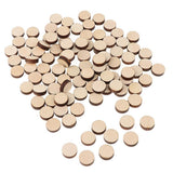 100 Pieces Natural Round Unfinished Wood Embellishments for DIY Art Crafts Painting Drawing Engraving 16mm - Aladdin Shoppers