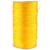 2 Rolls Elastic Cord Bungee Wire Rope Nylon Black/Yellow for Jewelry Making