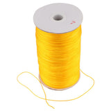 2 Rolls Elastic Cord Bungee Wire Rope Nylon Black/Yellow for Jewelry Making
