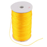 2 Rolls Elastic Cord Bungee Wire Rope Nylon Black/Yellow for Jewelry Making