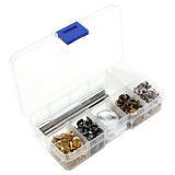 100 Sets Punk Rivet Tubular Studs with Fixing Tool Kit DIY Leather Clothing - Aladdin Shoppers