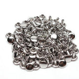 100 Sets Punk Rivet Tubular Studs with Fixing Tool Kit DIY Leather Clothing - Aladdin Shoppers