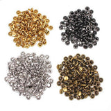 100 Sets Punk Rivet Tubular Studs with Fixing Tool Kit DIY Leather Clothing - Aladdin Shoppers