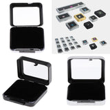 Metal Jewelry Gift Box Loose Diamond Box Jewelry Organizer Silver