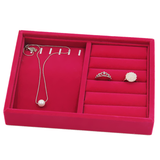 Maxbell 3 set Stackable Jewelry Display Tray Organizer Showcase