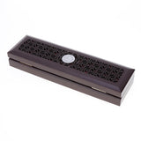 Maxbell Wooden Ring Organizer Gift Case Rectangle Decorative Treasure Storage Box