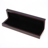 Maxbell Wooden Ring Organizer Gift Case Rectangle Decorative Treasure Storage Box
