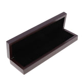 Maxbell Wooden Ring Organizer Gift Case Rectangle Decorative Treasure Storage Box