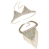 Maxbell Maxbell Sexy Bra Bikini Women Halter Sequin Tassel Summer Beach Chest Chain Golden