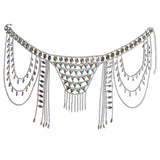 Maxbell Maxbell Women Sexy Tassel Body Chain Set for Nightclub Beach Bikini Jewelry Silver