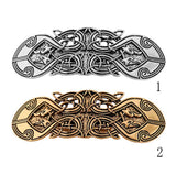 Maxbell 2pcs Irish Celtic Design Lucky Totem Snap Hairclips Barrettes Hairpins