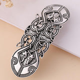 Maxbell 2pcs Irish Celtic Design Lucky Totem Snap Hairclips Barrettes Hairpins