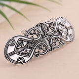 Maxbell 2pcs Irish Celtic Design Lucky Totem Snap Hairclips Barrettes Hairpins