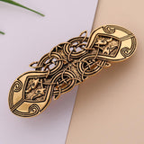 Maxbell 2pcs Irish Celtic Design Lucky Totem Snap Hairclips Barrettes Hairpins