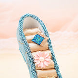 Maxbell 2pcs Blue Wedding Party Fantasy Jewelry Display Stand Holder Rack High Heels