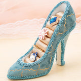 Maxbell 2pcs Blue Wedding Party Fantasy Jewelry Display Stand Holder Rack High Heels
