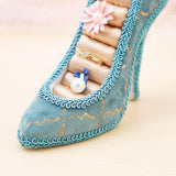 Maxbell 2pcs Blue Wedding Party Fantasy Jewelry Display Stand Holder Rack High Heels