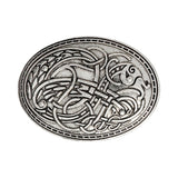 Maxbell 2Pack Norse Medieval Viking Shield Symbol Brooch Oval Shawl Sweater Pin