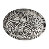 Maxbell 2Pack Norse Medieval Viking Shield Symbol Brooch Oval Shawl Sweater Pin