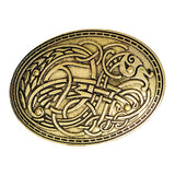 Maxbell 2Pack Norse Medieval Viking Shield Symbol Brooch Oval Shawl Sweater Pin