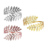 Maxbell 2pcs Swirl Leaf Shape Upper Arm Cuff Armlet Armband Bangle Bracelet Gifts