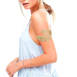 Maxbell 3pcs Swirl Leaf Shape Upper Arm Cuff Armlet Armband Bangle Bracelet